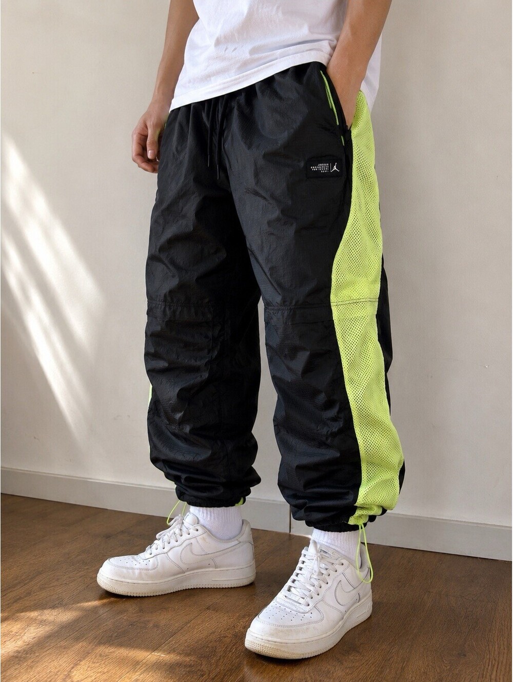 Nike Jordan 23 Engineered Woven 2-in-1 Track Pants Men 2XL Convertible Mesh Belt